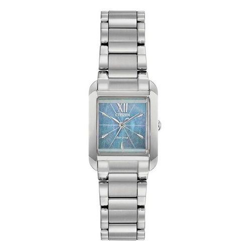 Đồng Hồ Nữ Citizen L Ladies Eco-Drive EW5551-56N Sapphire Class Màu Bạc Mặt Xanh