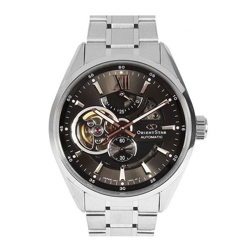 Đồng Hồ Orient Star Semi Skeleton Re-AV0004N00B Màu Bạc Mặt Đen