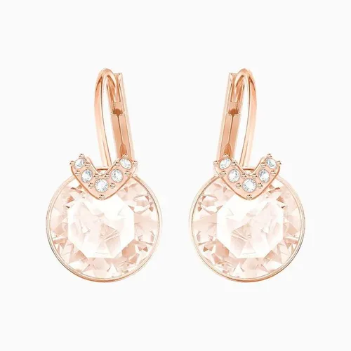 Khuyên Tai Swarovski Bella V Pierced Earrings Pink Rose-Gold Tone Plated 5299318