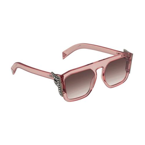 Kính Mát Fendi Pink Gradient Square Ladies Sunglasses FF 0381/S 035J 55
