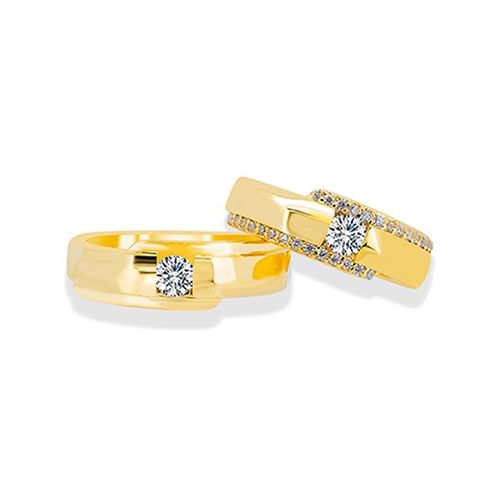 Nhẫn Cưới Jemmia Diamond Moissanite 14K NC2020080272 Màu Vàng (Giá Chưa Bao Gồm Đá Chủ)