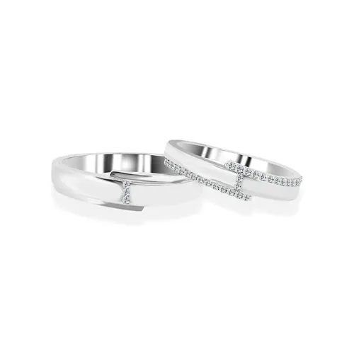 Nhẫn Cưới Jemmia Diamond Moissanite 14K NC2021040907 Màu Trắng (Giá Chưa Bao Gồm Đá Chủ)