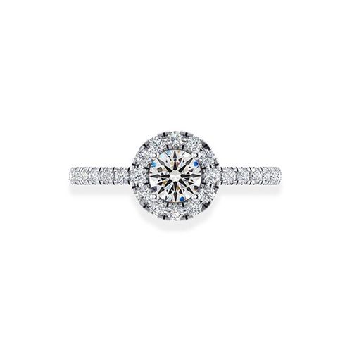 Nhẫn Kim Cương Jemmia Diamond Nữ 18K VNF2021122428 Vàng Trắng (Giá Chưa Bao Gồm Đá Chủ)