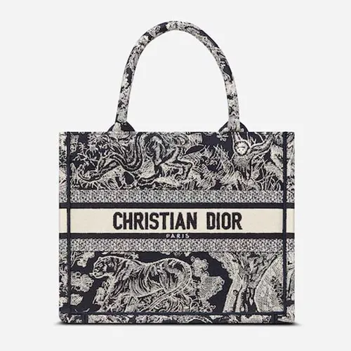 Túi Xách Dior Small Book Tote Blue Toile de Jouy Reverse Embroidery
