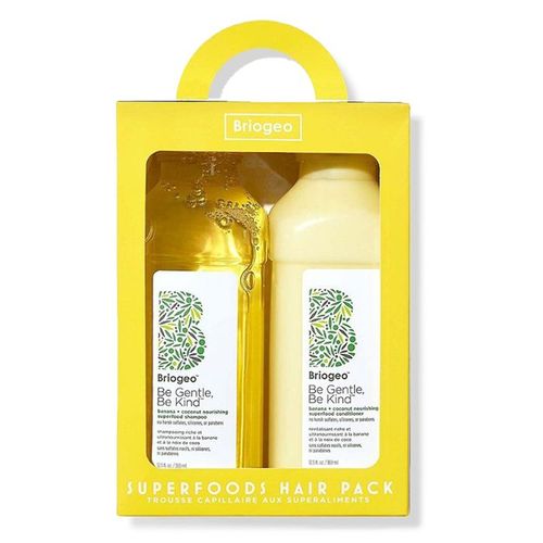 Bộ Dầu Gội Xả Briogeo Superfoods Banana + Coconut Nourishing Shampoo + Conditioner Duo for Dry Hair (369ml x 2)