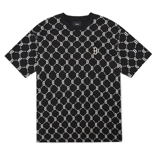 Áo Phông MLB Diamond Monogram Boston Red Sox Tshirt 3ATSM4023-43BKS Màu Đen Size XS