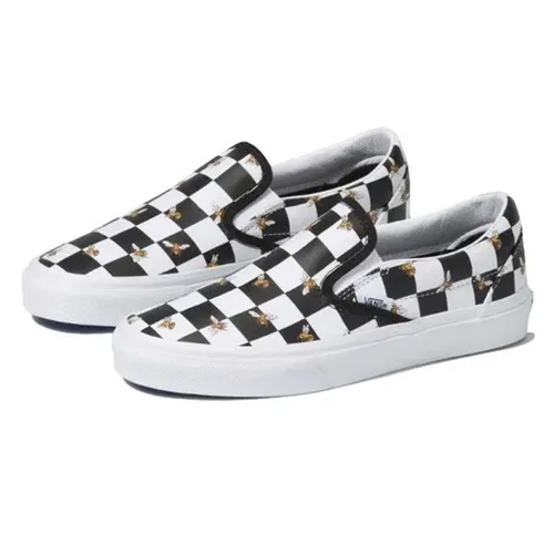 Giày Slip On Vans Bee Check VN0A33TB9EH Màu Đen Trắng Size 39