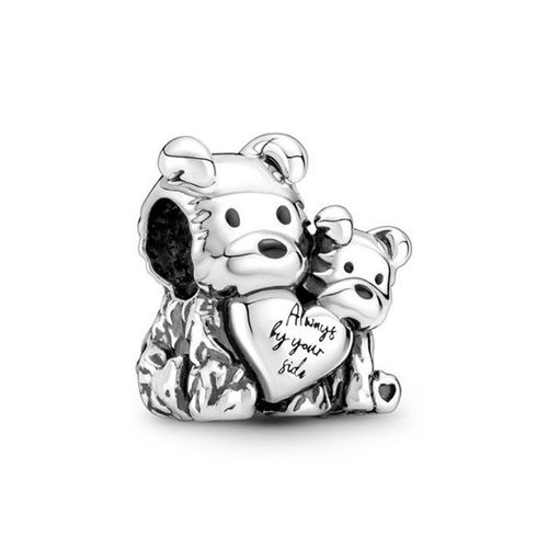 Hạt Vòng Charm Pandora Mother & Puppy Love Màu Bạc