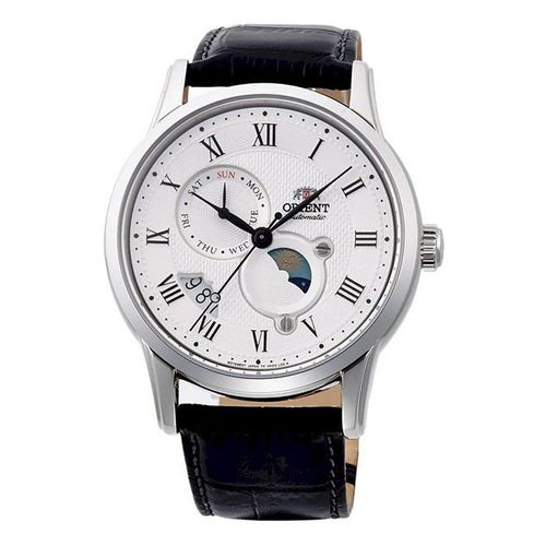 Đồng Hồ Nam Orient Sun & Moon Gen 3 RA-AK0008S Màu Đen Mặt Trắng