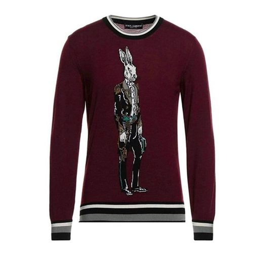 Áo Len Nam Dolce & Gabbana D&G For Men Màu Đỏ Booc Đô Size M