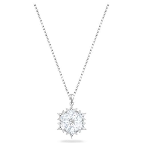Dây Chuyền Swarovski Snowflake, White, Rhodium Plated 5428432 Màu Trắng