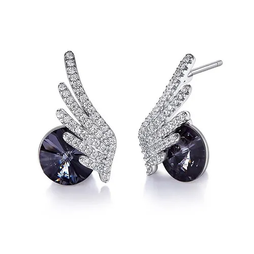 Khuyên Tai Kya Jewel Swarovski Tròn Đôi Cánh Tự Do E248