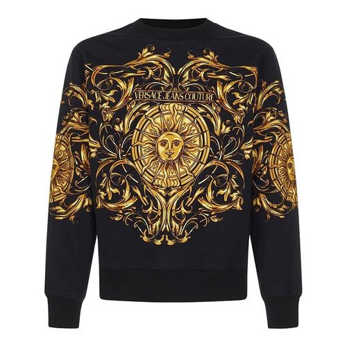 Áo Nỉ Versace Jeans Couture Baroque Sun Sweatshirt Black Màu Đen Vàng