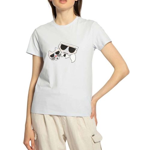 Áo Phông Karl Lagerfeld T-Shirt Light Blue Màu Xanh Nhạt Size M