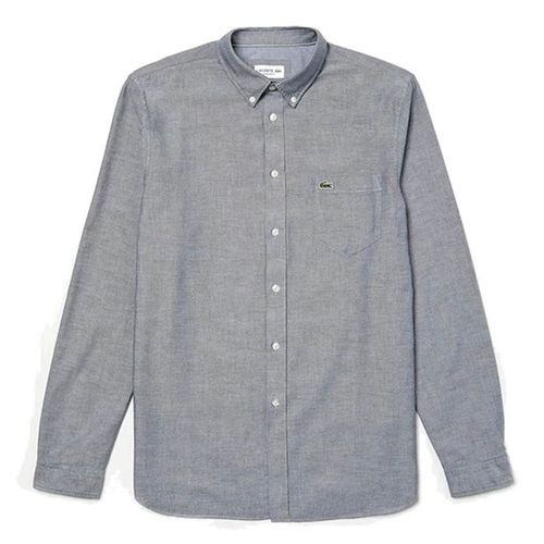 Áo Sơ Mi Lacoste Button Down Oxford Shirt CH4976 166 Màu Xám Size S