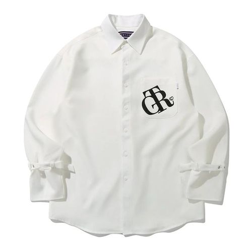 Áo Sơ Mi Romantic Crown [Tgt X Rmtcrw] Ribbon Belt Shirt White Màu Trắng