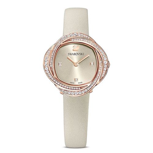 Đồng Hồ Nữ Swarovski Crystal Flower 5552424 Màu Xám