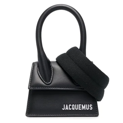 Túi Đeo Chéo Jacquemus Le Chiquito Mini Leather Tote Web Crossbody Bag Màu Đen
