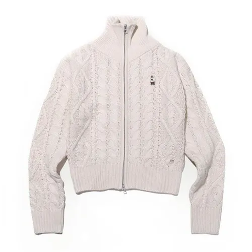 Áo Len WHOAU Có Khóa Kéo Steve Kara / WHCKC4V22F Màu Trắng Size M
