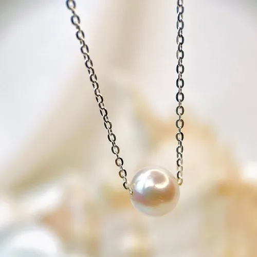 Dây Chuyền Minh Hà Pearl Jewelry Xuyên Ngọc Trai 8-9mm Màu Trắng