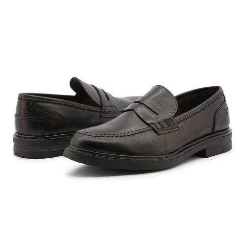 Giày Lười Nam Duca Di Morrone Lupo-Pelle_Nero Màu Đen Size 42