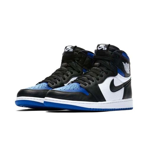 Giày Thể Thao Nike Air Jordan 1 Retro High Og Royal Toe Màu Đen Xanh Size 41