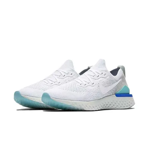 Giày Thể Thao Nike Epic React Flyknit 2 Màu Trắng Xanh