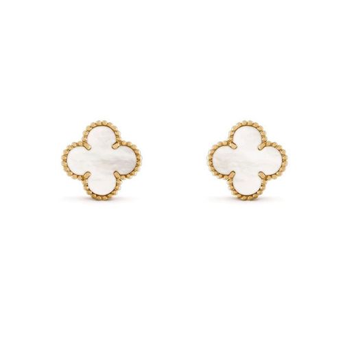 Khuyên Tai Jewery Luxury M.O.P Gold 18k Yellow Gold Màu Vàng Gold Size 15mm