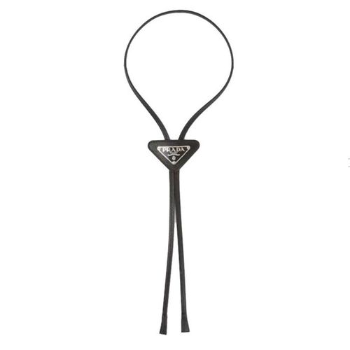 Cà Vạt Nơ Cổ Prada Saffiano Màu Đen