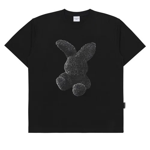 Áo Phông Acmé De La Vie ADLV Fuzzy Rabbit Short Sleeve T-Shirt Black Màu Đen Size 1
