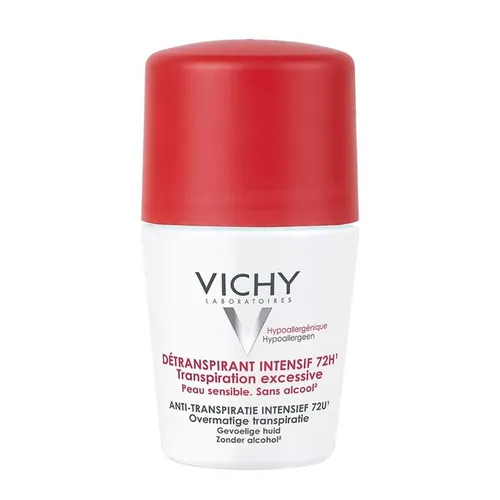 Lăn Khử Mùi Vichy Détranspirant Intensif 72h Transpiration Excessive 50ml
