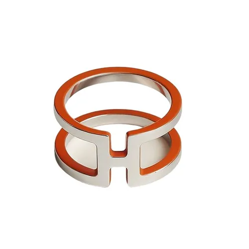 Nhẫn Khăn Choàng Hermès H En Rond Scarf 90 Ring Màu Cam