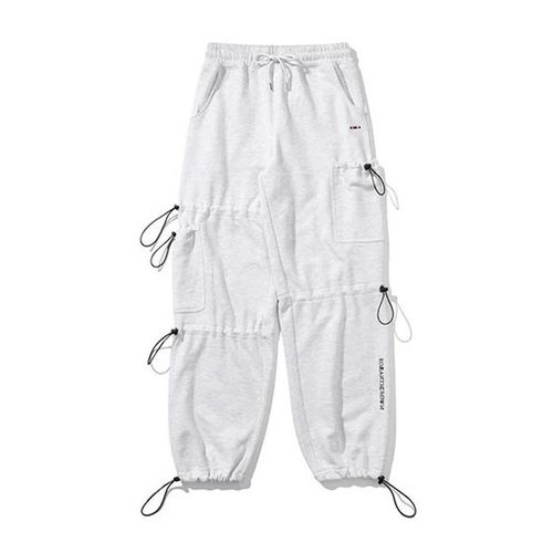 Quần Jogger Romantic Crown Unbalance Pocket Sweat Pants Màu Xám