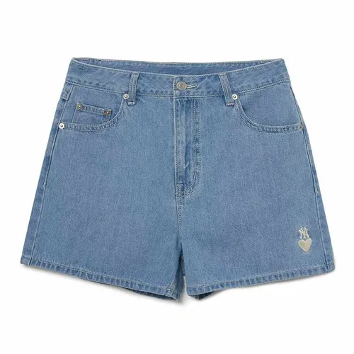 Quần Short MLB Denim New York Yankees 3FDPH0133-50SBL Màu Xanh Nhạt Size M