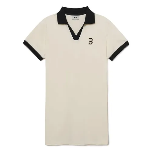 Váy Polo MLB Boston Red Sox 3FOPB0333-43CRS Màu Kem Size M