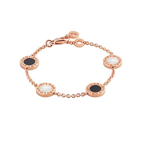 Vòng Đeo Tay Jewery Luxury Bracelet With Mother Of Pearl And Onyx Màu Vàng Hồng