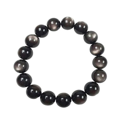 Vòng Đeo Tay LiLi Jewelry Đá Obsidian 7A LILI_177539 Màu Đen Kích Thước Đá 6mm