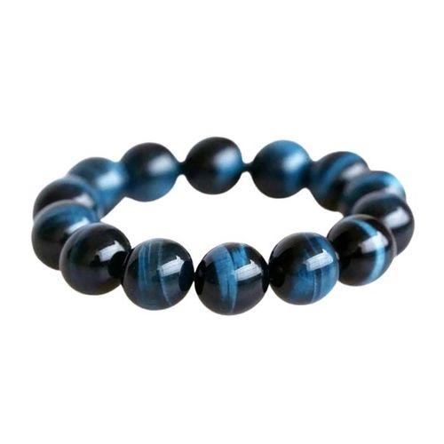 Vòng Đeo Tay LiLi Jewelry Mắt Hổ 7A LILI_131419 Màu Xanh Đen Kích Thước Đá 6mm
