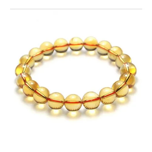 Vòng Đeo Tay LiLi Jewelry Thạch Anh Vàng Citrine 7A  LILI_378984 Màu Vàng Kích Thước Đá 13mm
