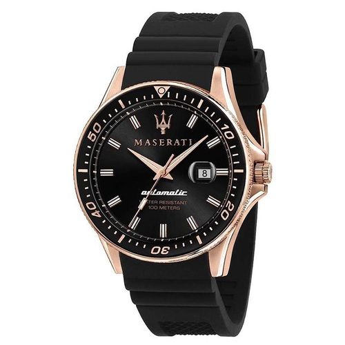 Đồng Hồ Nam Maserati Sfida Automatic Black Dial Men's Watch R8821140001 Màu Đen/ Vàng Hồng