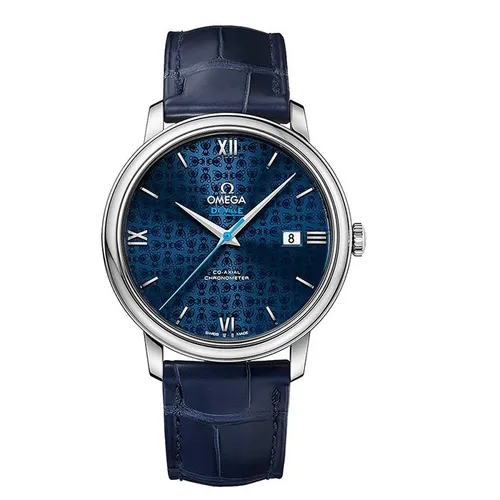 Đồng Hồ Nam Omega De Ville 424.13.40.20.03.003 42413402003003 Màu Xanh Navy