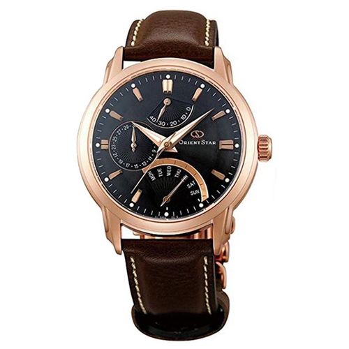 Đồng Hồ Nam Orient Star Retrograde SDE00003B0 Màu Nâu