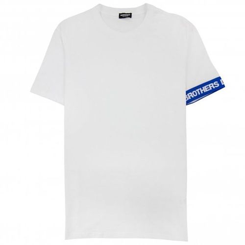 Áo Phông Nam Dsquared2 Swim Shorts & Underwear Dsq2 Icon Arm Band Tshirt 0007271702 Màu Trắng Size S