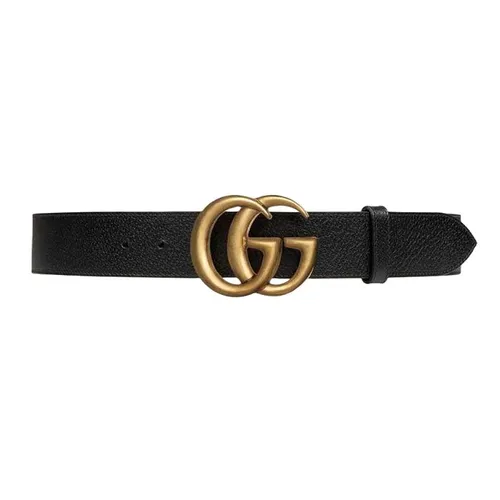 Thắt Lưng Gucci Ceinture En Cuir Avec Boucle Double G 4cm Size 75