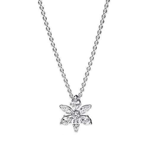 Dây Chuyền Nữ Pandora Sparkling Herbarium Cluster Pendant Necklace 392387C01 Màu Bạc