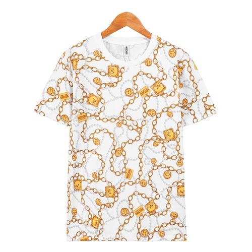 Áo Phông Moschino T-Shirt 48257265KS Màu Trắng Size 46