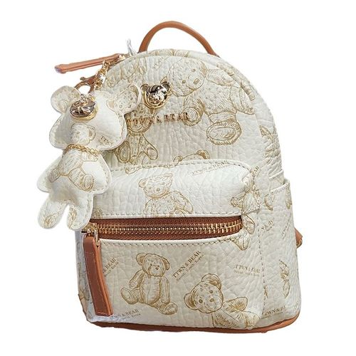 Balo Nữ TTWN BEAR Hoạ Tiết Gấu Bông TN3192 Màu Trắng Size S