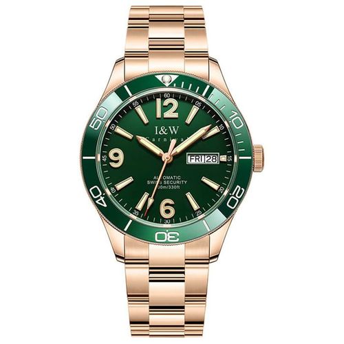 Đồng Hồ Nam I&W Carnival 586G1 Automatic Phối Màu Xanh Vàng
