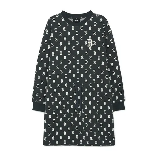 Váy Nữ MLB Overfit Jacquard Monogram Boston Red Sox 3FOPM0134-43CGS Màu Xám