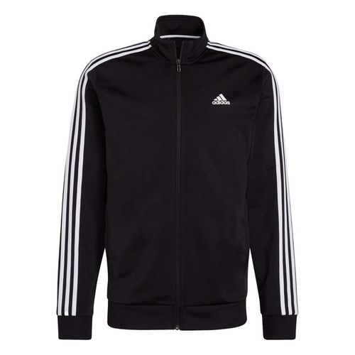 Áo Khoác Nam Adidas Essentials Warm Up 3 Stripes Track Top H46099 Màu Đen Size M